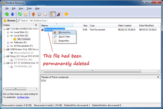 How to recover permanently deleted files