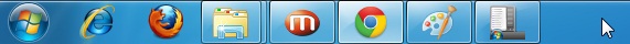 Windows 7 style taskbar