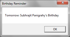 Birthday Reminder