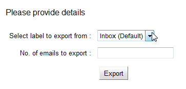 Export options