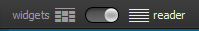 widget view & reader view