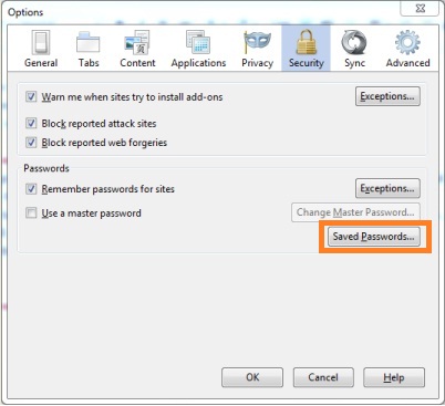 How to see saved passwords in Mozilla Firefox