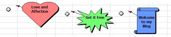 Shape of cell comment