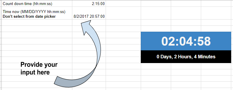 Create A Countdown Timer In Google Spreadsheet Fun But Learn